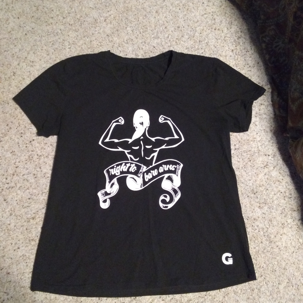 GRRRL Clothing "Right to bare arms" fitted tee